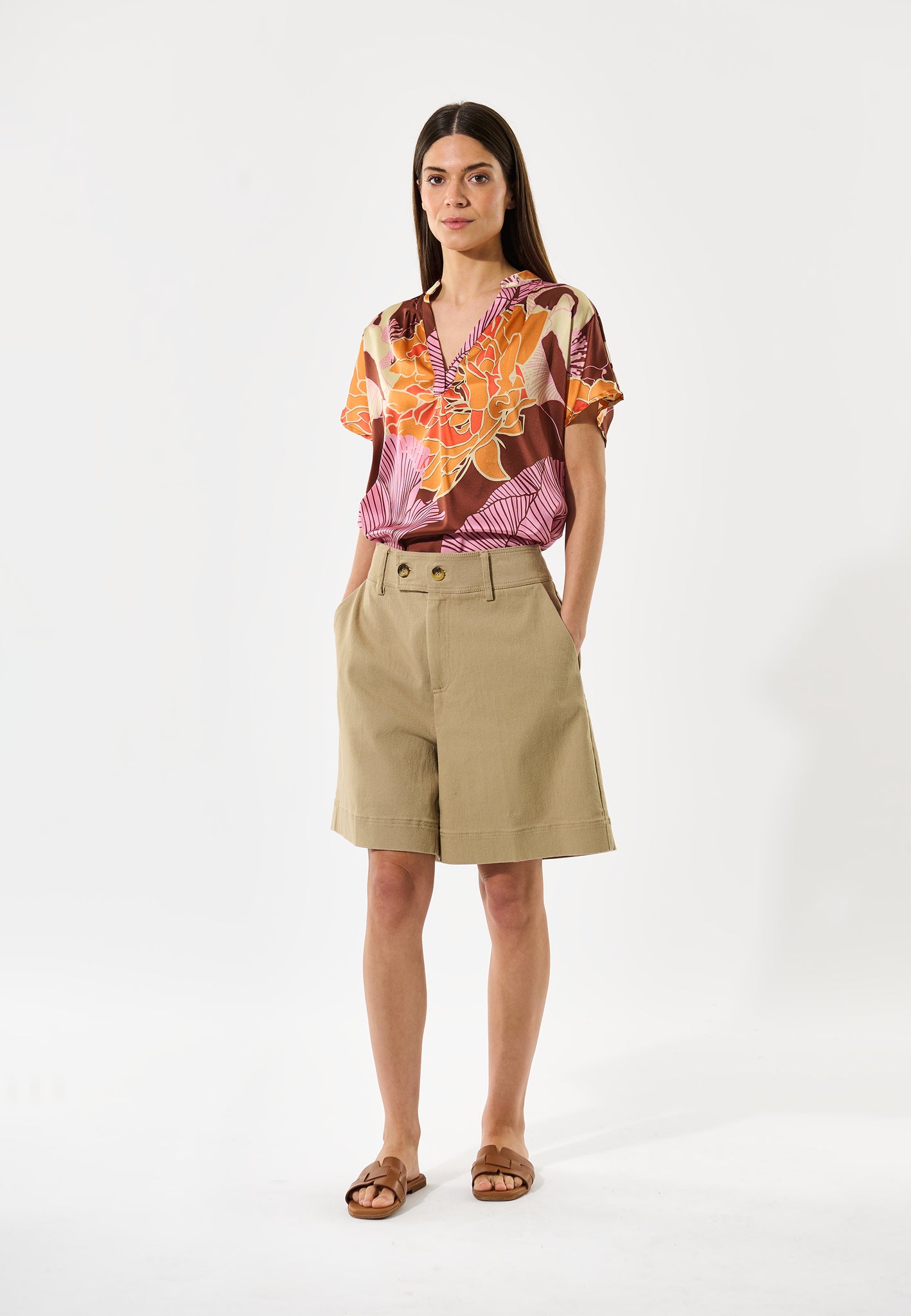 MelitaDEA-Blouse with stand collar - Alepidia