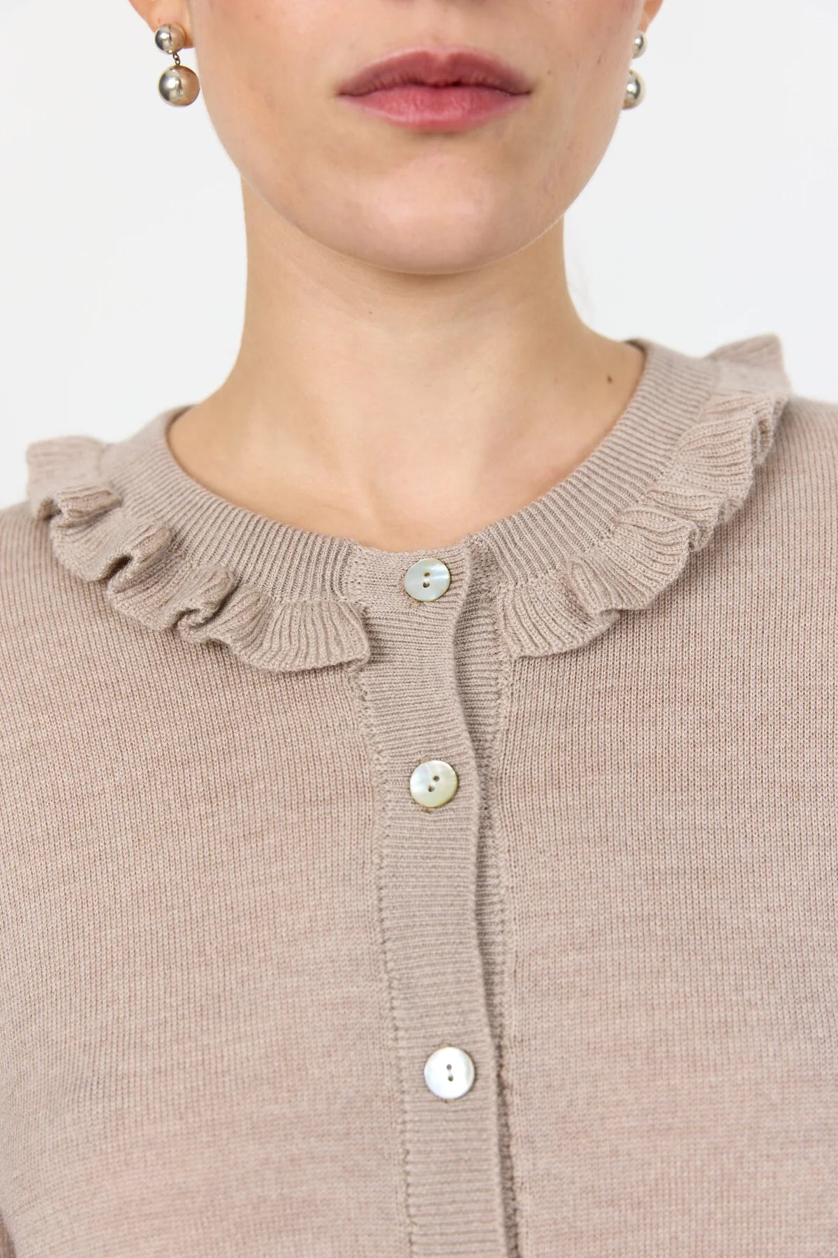 Leveté Room - LR-ISMAILA 14 Cardigan - Lys brun