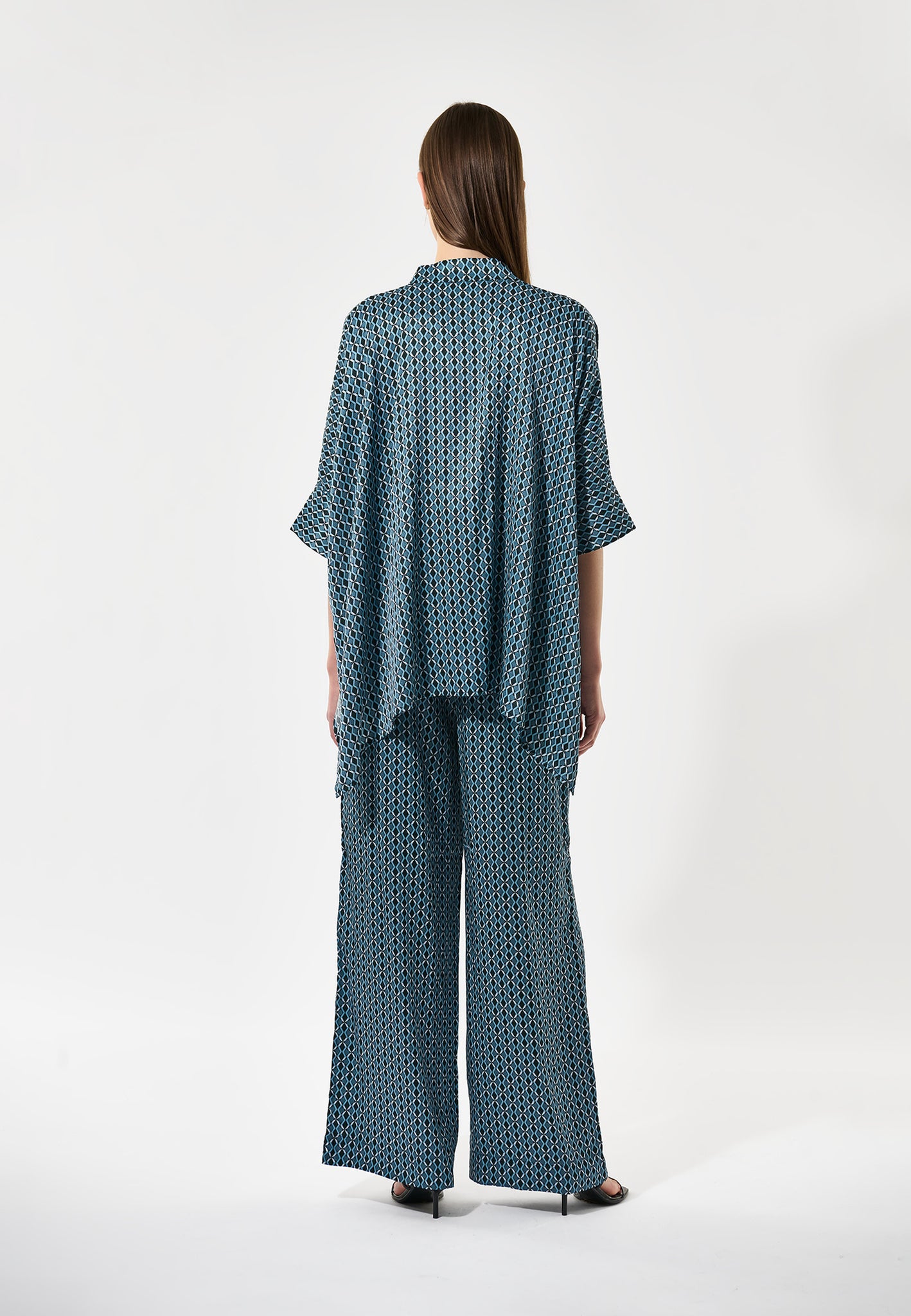 Dea Kudibal - MandyDEA Blouse with stand collar - Butterfly Blue