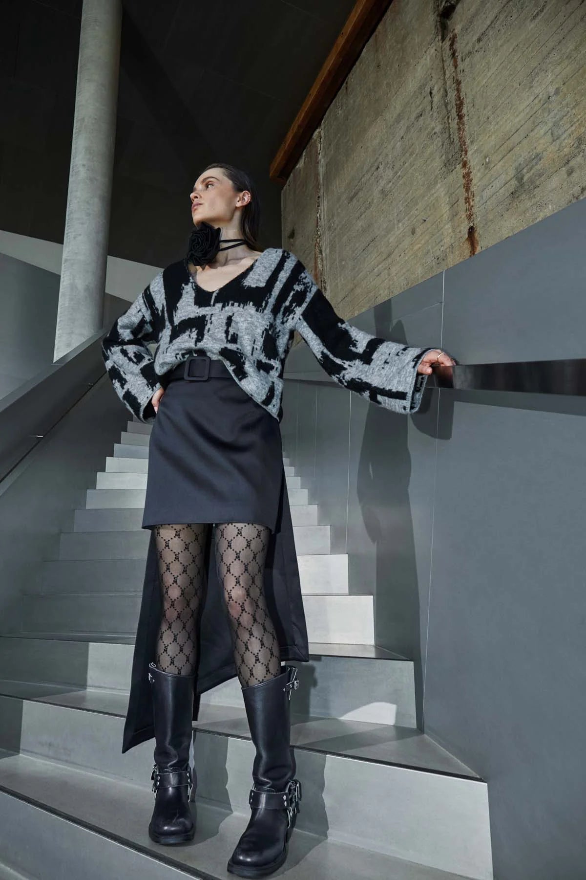 Copenhagen Muse - CMLOGO - NYLONSTRØMPER 40 DEN - BLACK