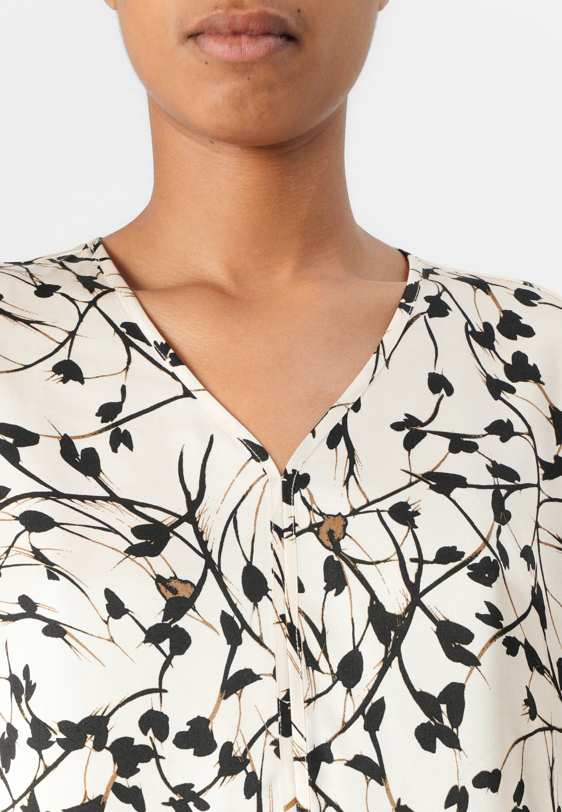 FloretBBPhina - Blouse - White Cream AOP