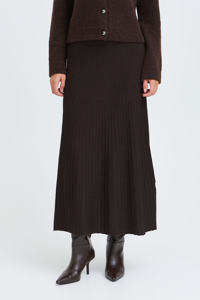 B.Young - BYMOBBE Pleat Skirt - Brown