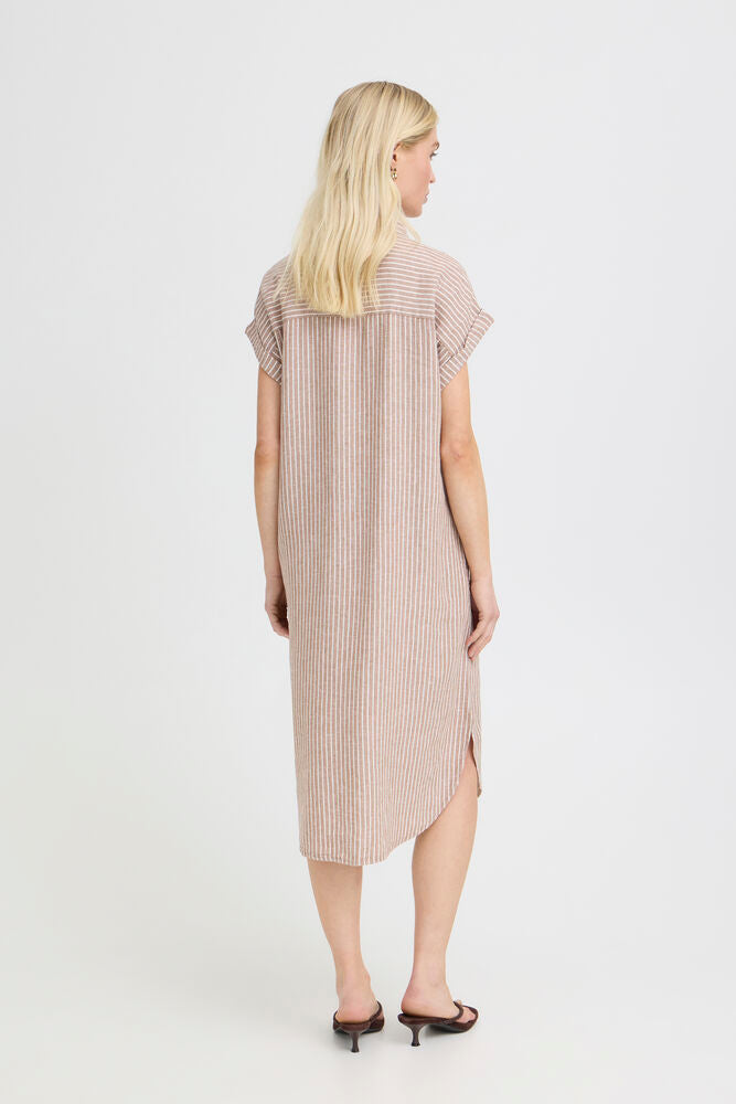 B.Young - BYFALAKKA SS Shirt Dress - Woodsmok