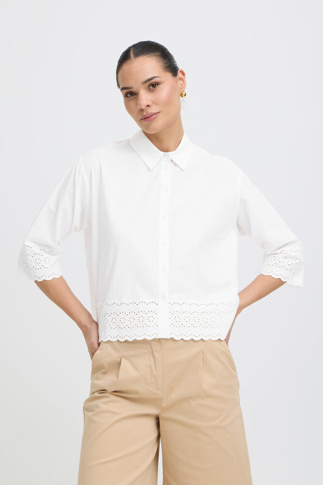B.Young - BYJIDITA Shirt - Optical White/White