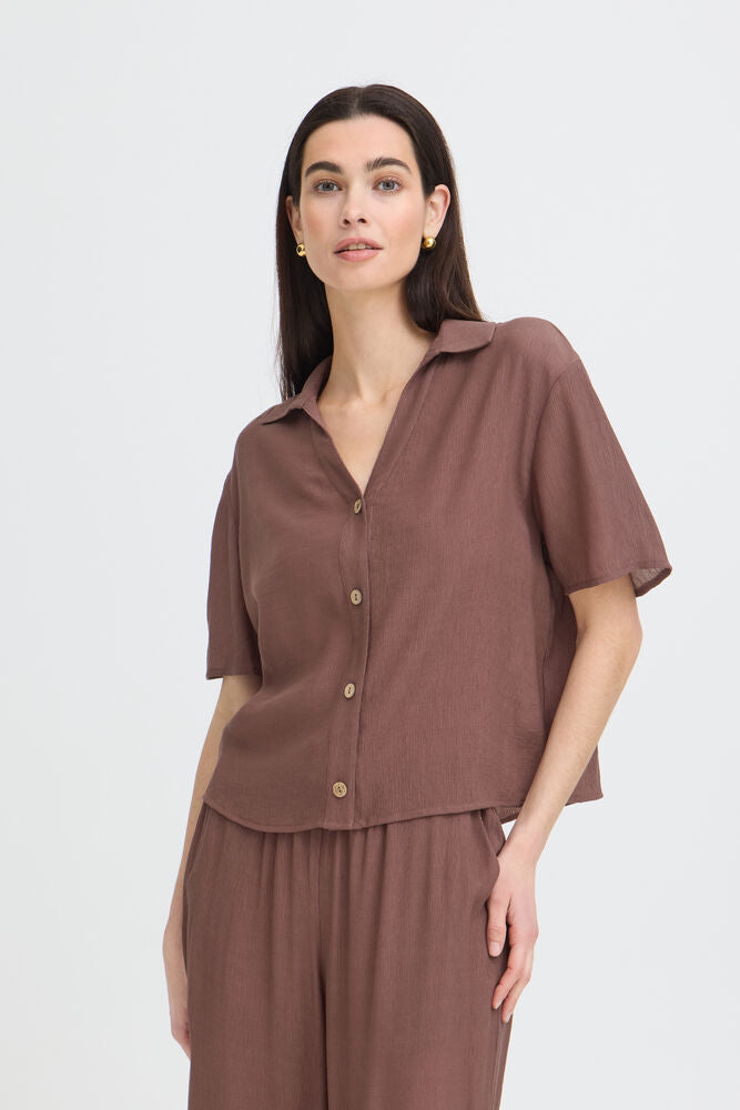 B.Young - BYEROLO Shirt - French Roast/Brown
