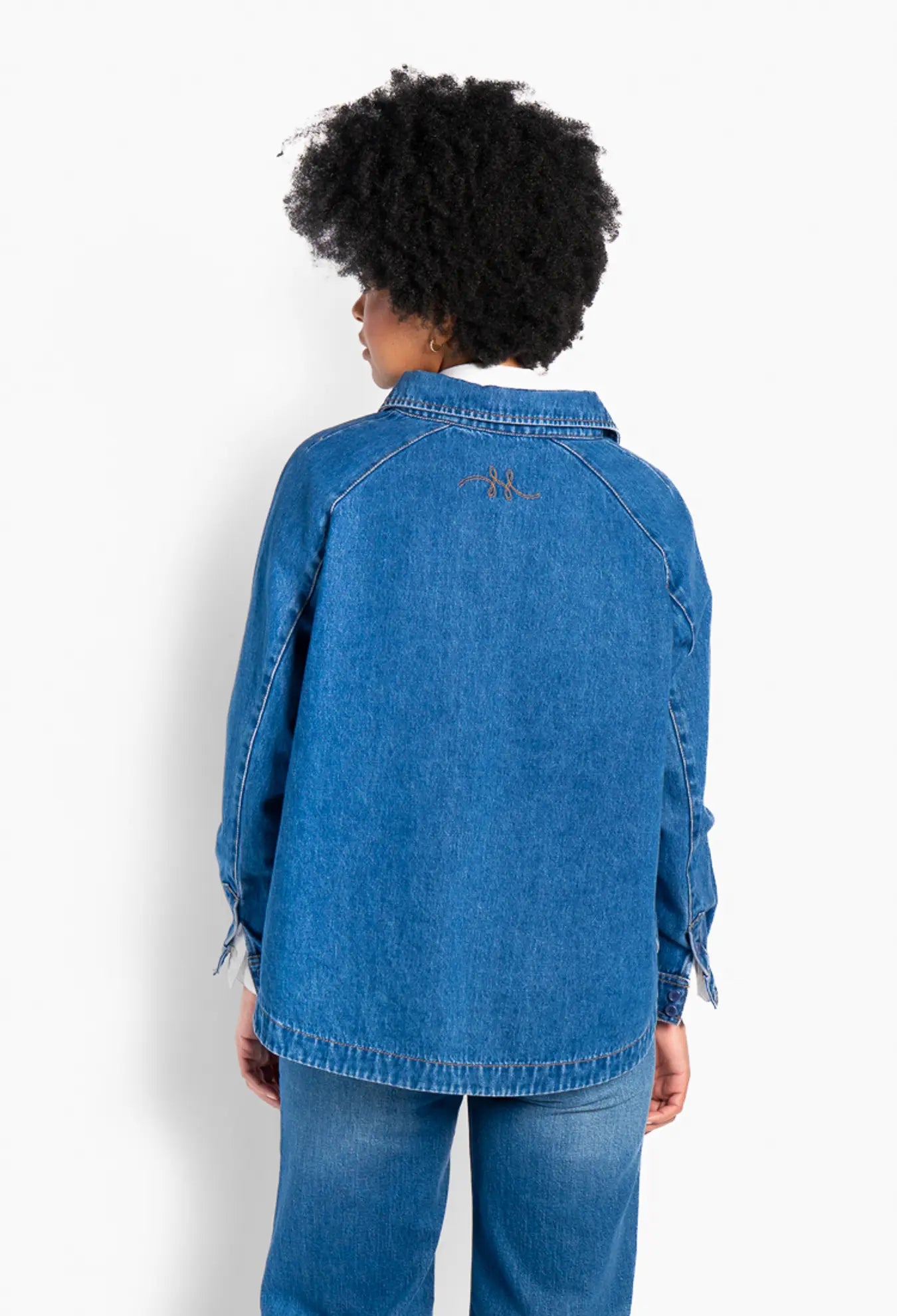 HÉST - Kylie Blue Shirt - Wash Denim