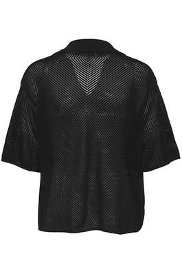 KBUpala Kortærmet striktrøje - Sort