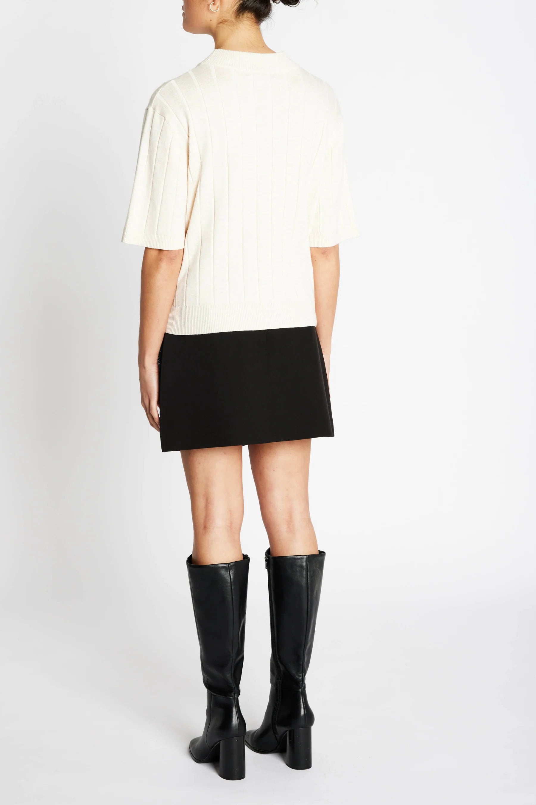 AnemoneBBGlady knit - White Cream melange