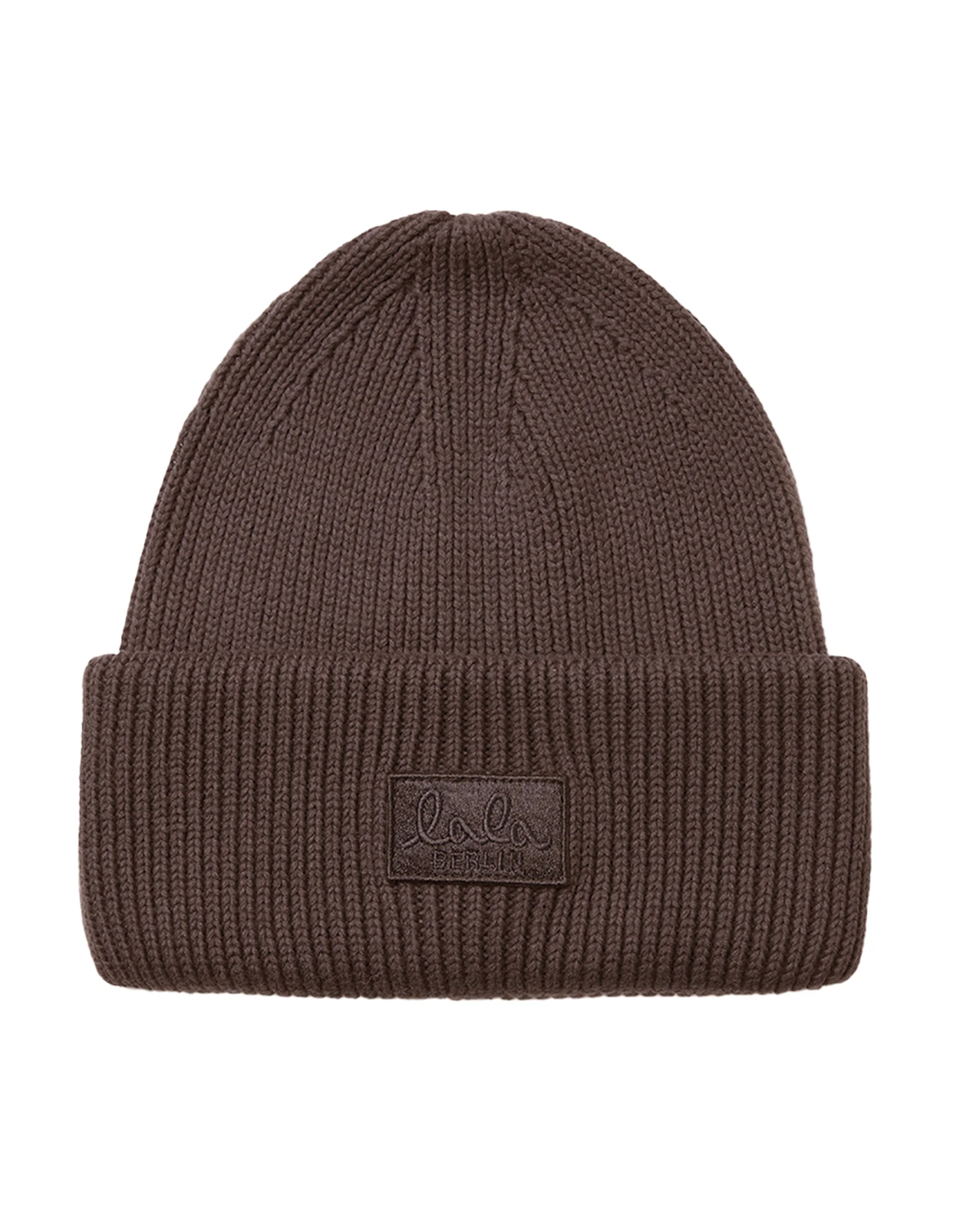 Lala Berlin - Lala Beanie 1 Wool Blend - Dark Brown