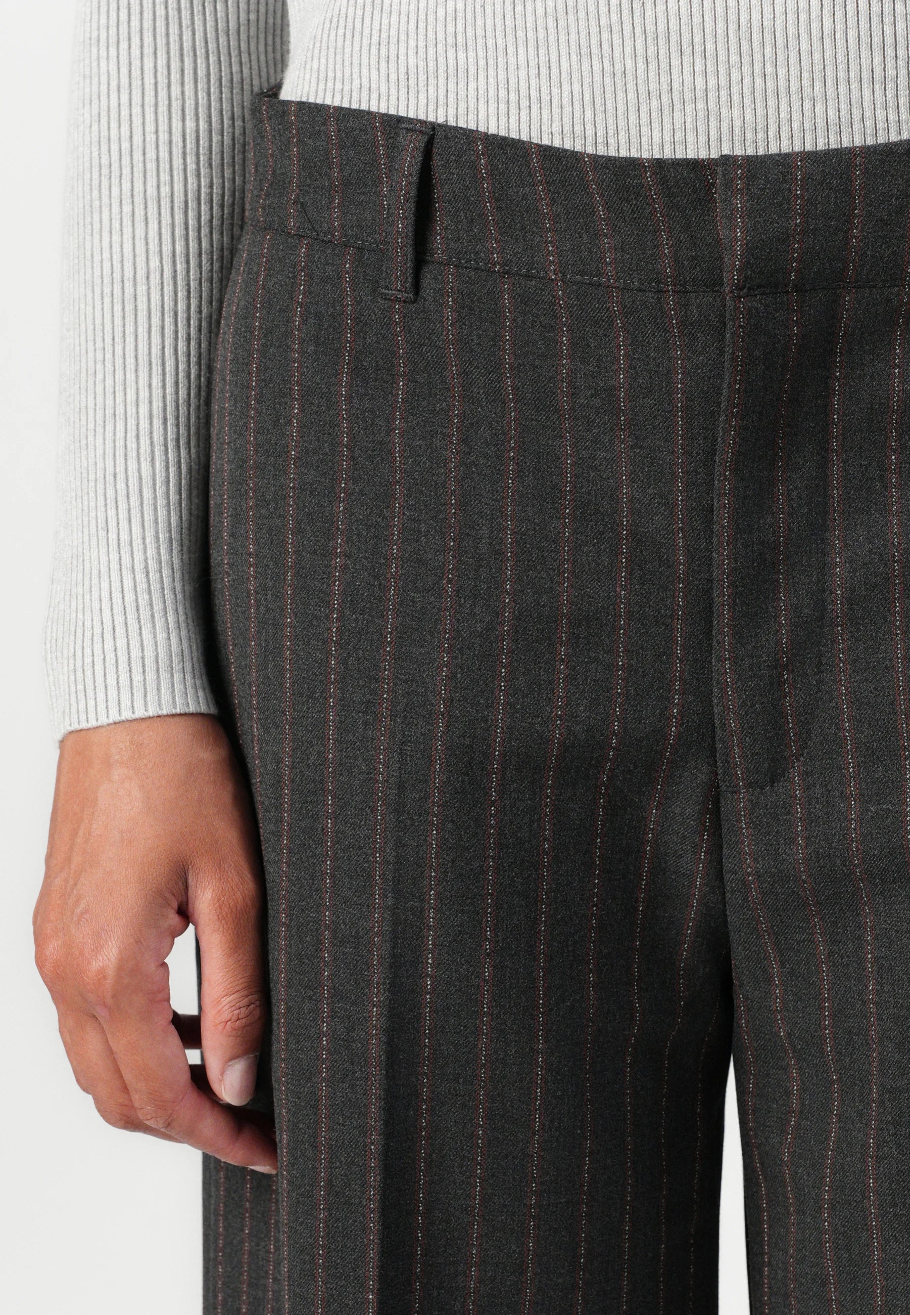 CMTAILOR - PANTS - BLACK W. RED PEAR