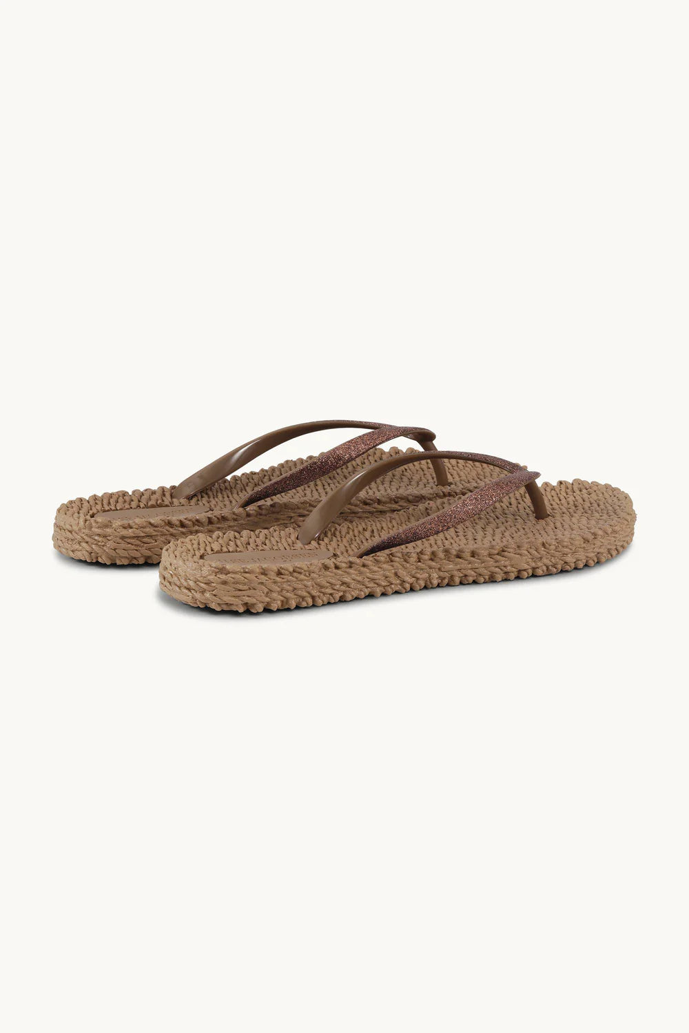 Ilse Jacobsen - Flip Flops with glitter - Mocca