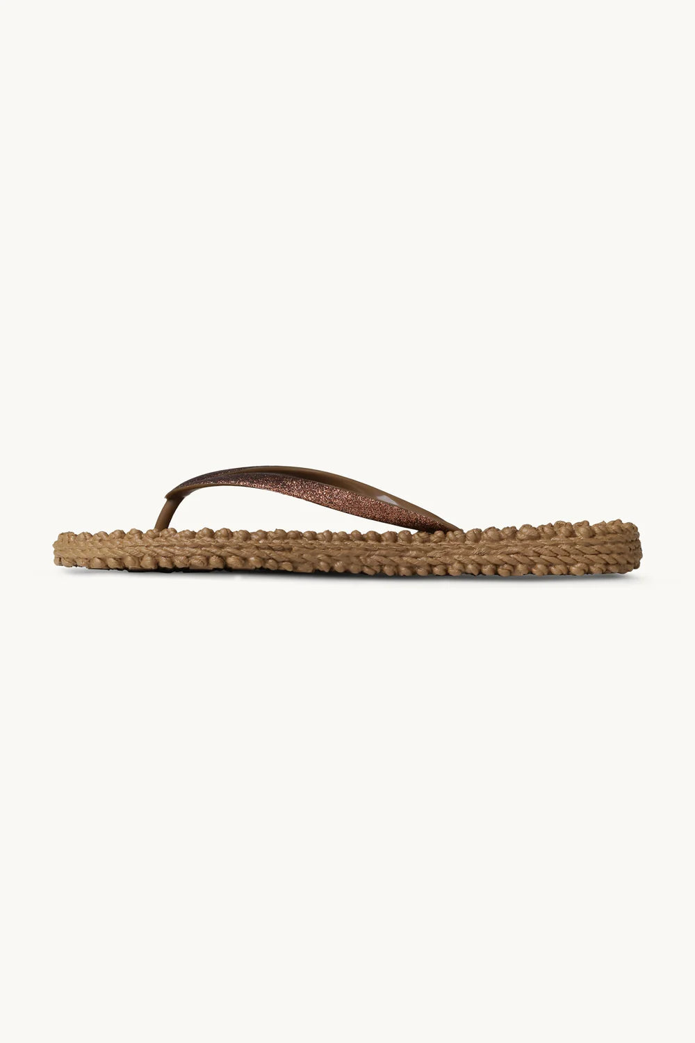 Ilse Jacobsen - Flip Flops with glitter - Mocca