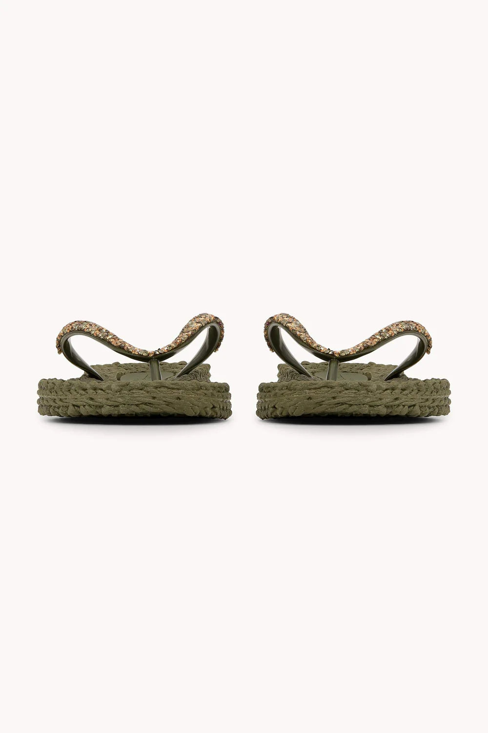 Ilse Jacobsen - Flip Flops with Rhinestones - Army