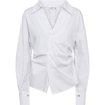Haute L'amitié - Bell Zip Ball Shirt - White