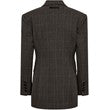 Haute L'amitié - Waist Fit Check Blazer - Mocca