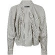 Haute l'amitié - Sophie Mono Stripe Stone Shirt - Off-White/Black Stripe