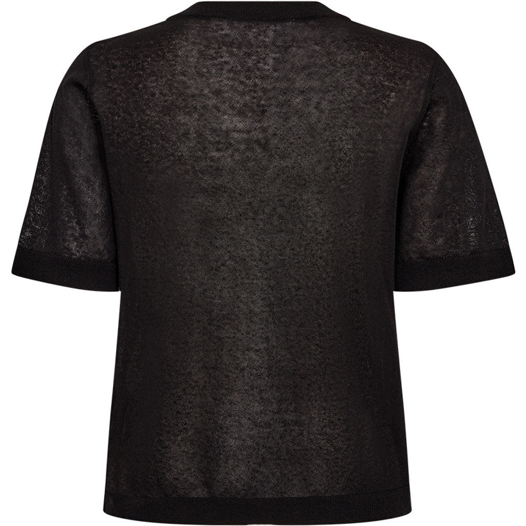 IVY-Ava Placket Knit - Sort