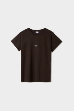 Lala Berlin - Lala T-Shirt 1 Cotton - Brown Black Logo