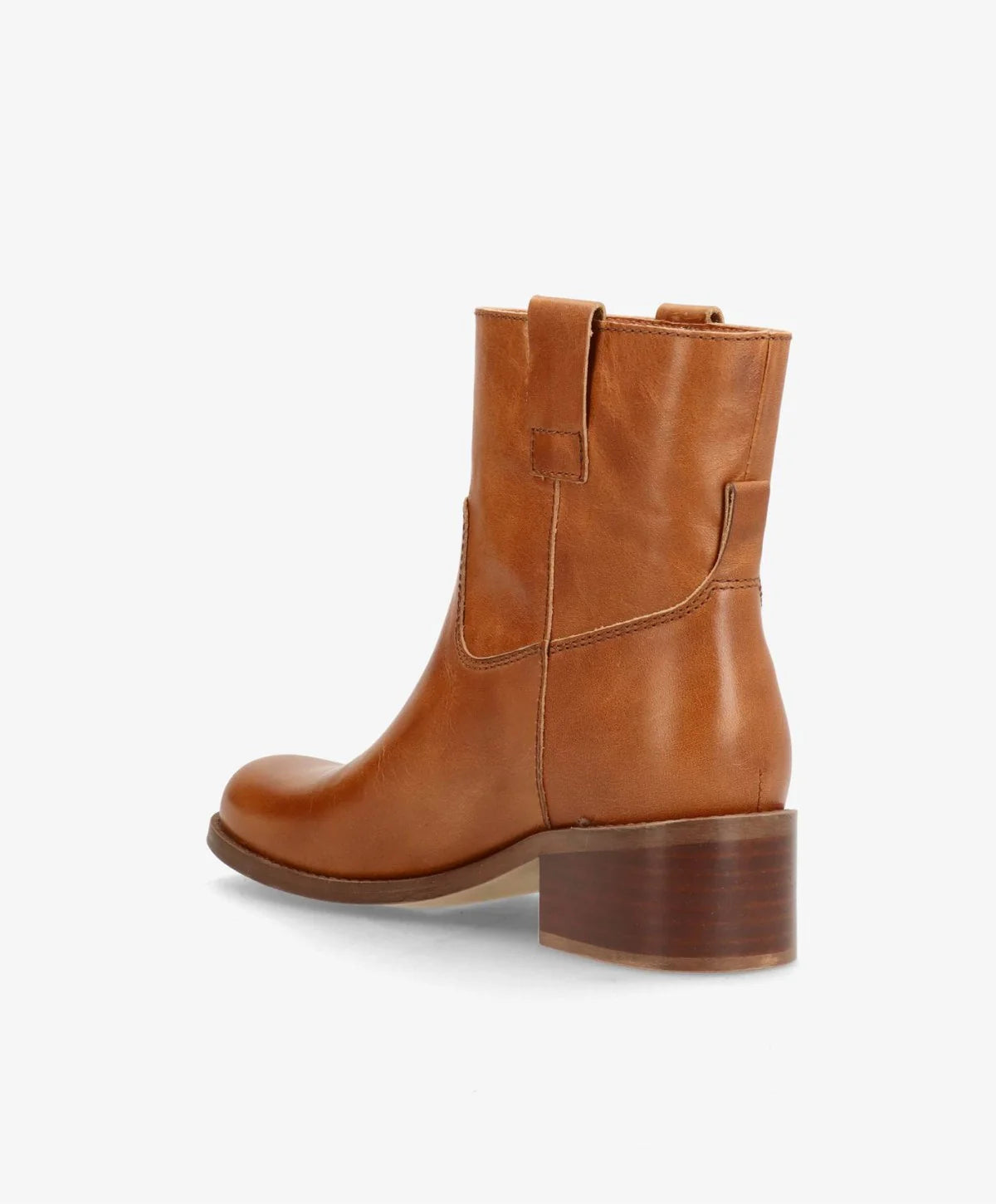 MARTINA LOW - Støvle Dame - Cognac