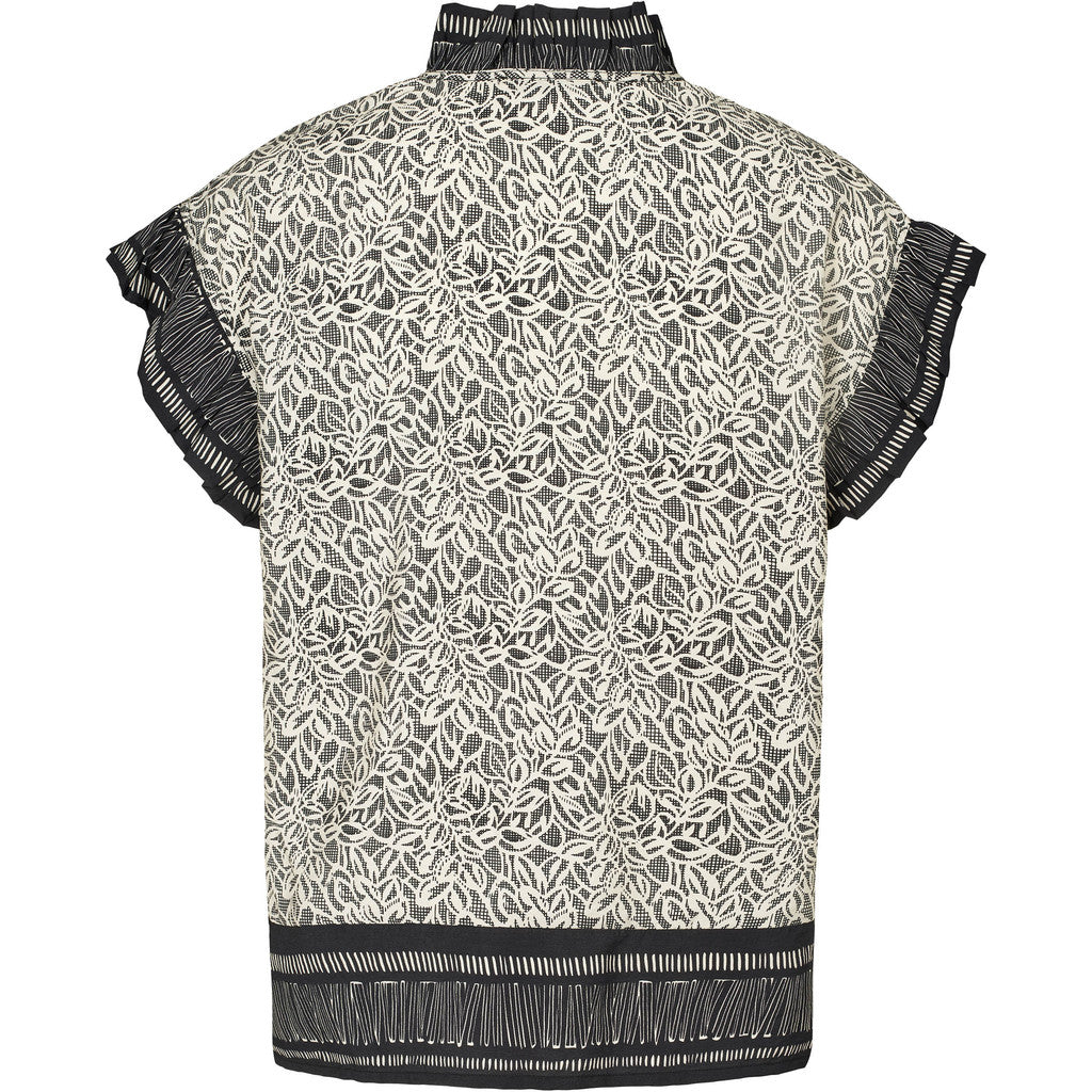 PBONODA - TOP - SORT/HVID