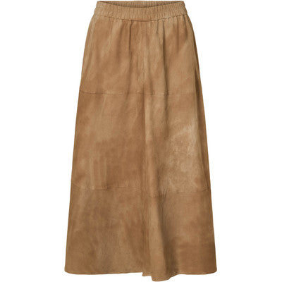 PBO - PBOJono Suede Long Skirt - Camel