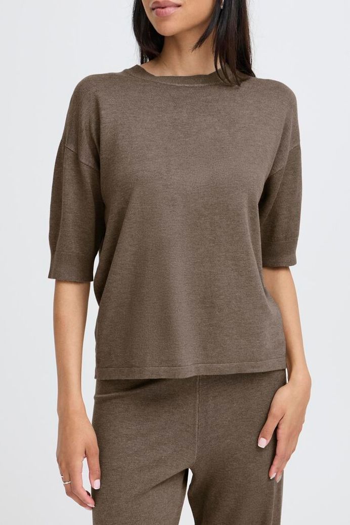 BYMMORLA TSHIRT - Walnut Melange