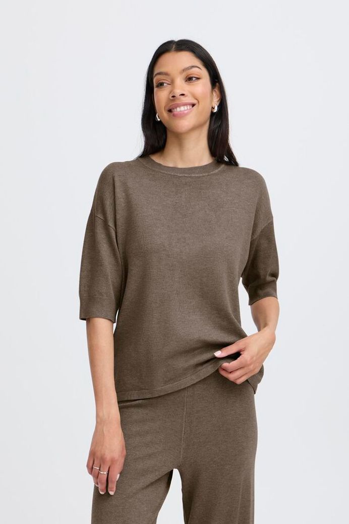 BYMMORLA TSHIRT - Walnut Melange