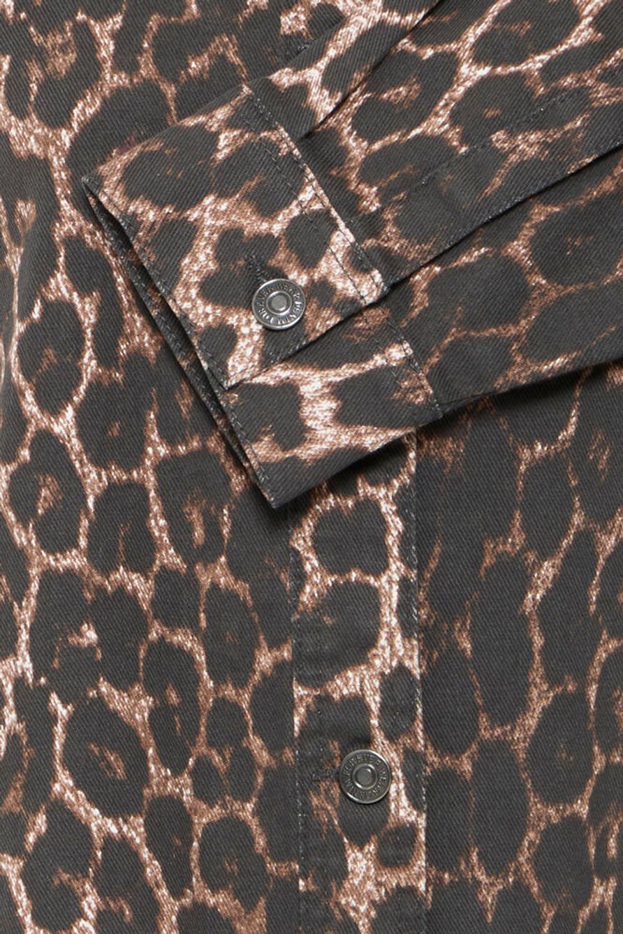 BYKENNA SHIRT - Denim Leopard