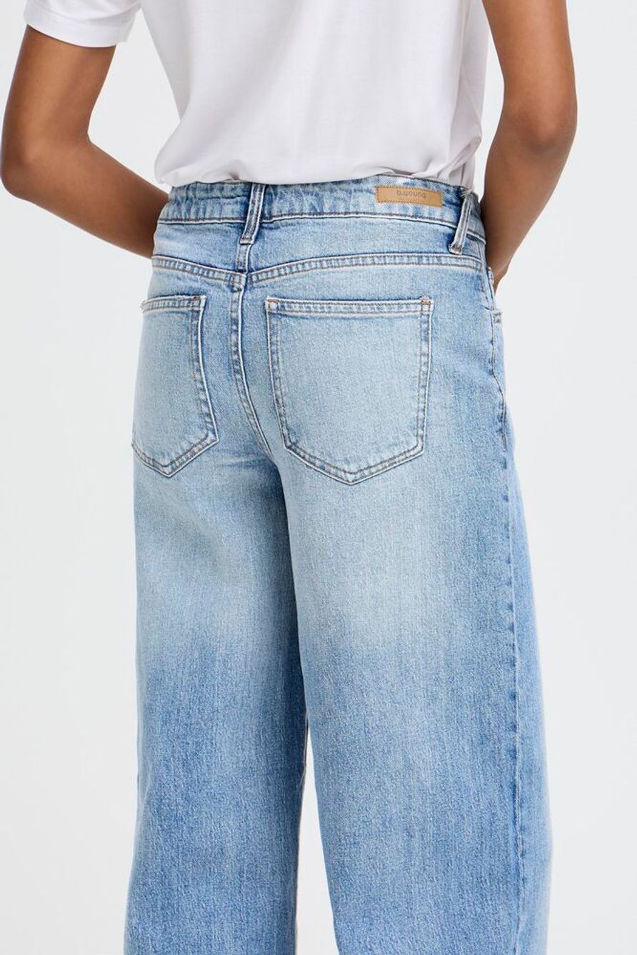 BYKYJLA LONG JEANS - Mid Blue Denim