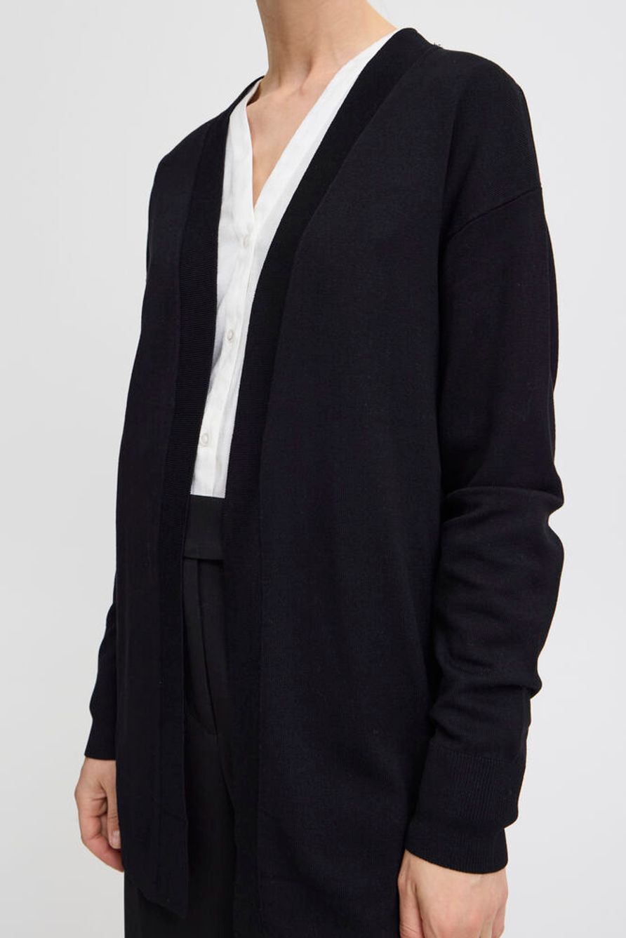 BYMMORLA LONG CARDIGAN - Black