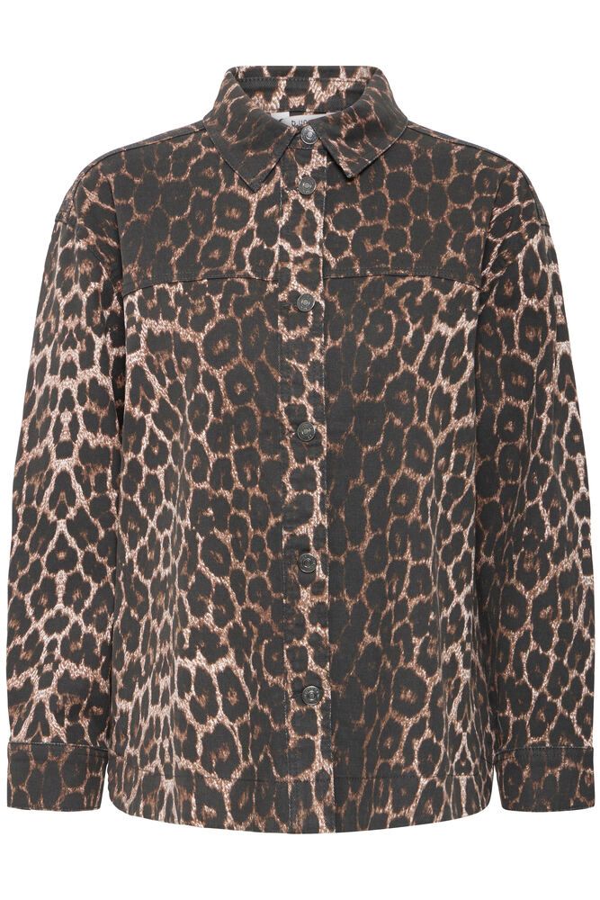 BYKENNA SHIRT - Denim Leopard
