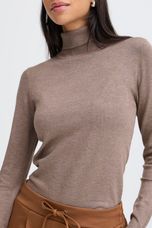 B.Young - BYMMORLA ROLLNECK - Walnut Melange
