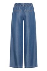 B.Young - BYKOSMO WIDE PANTS 3 - Mid Blue Denim - Blue