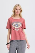 B.Young - BYSOLKO SS T-SHIRT -Marsala Red