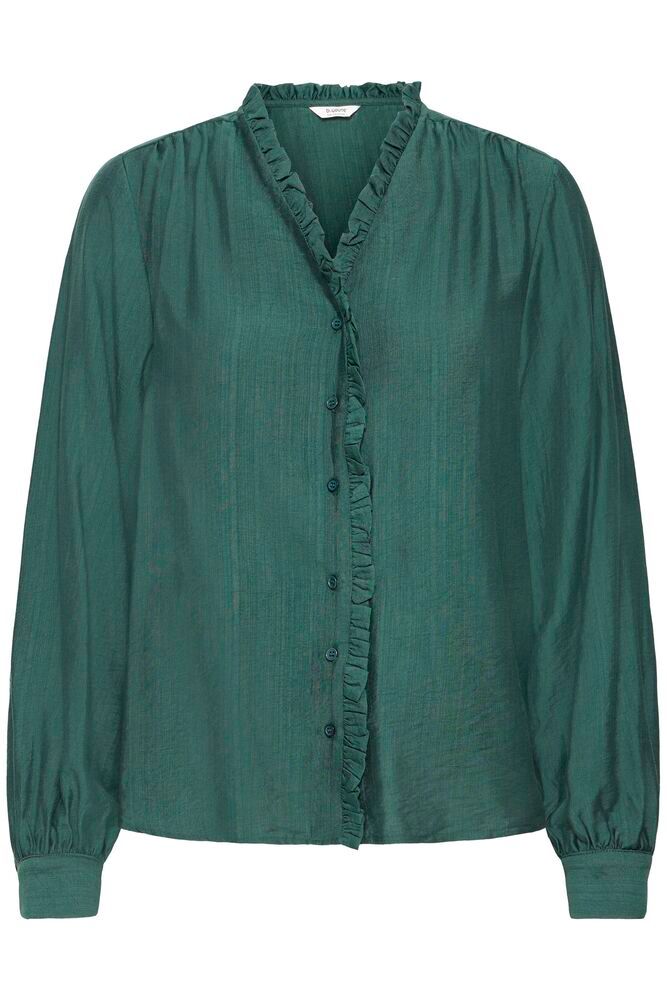 BYXIKAIA FRILL SHIRT - Jungle Green