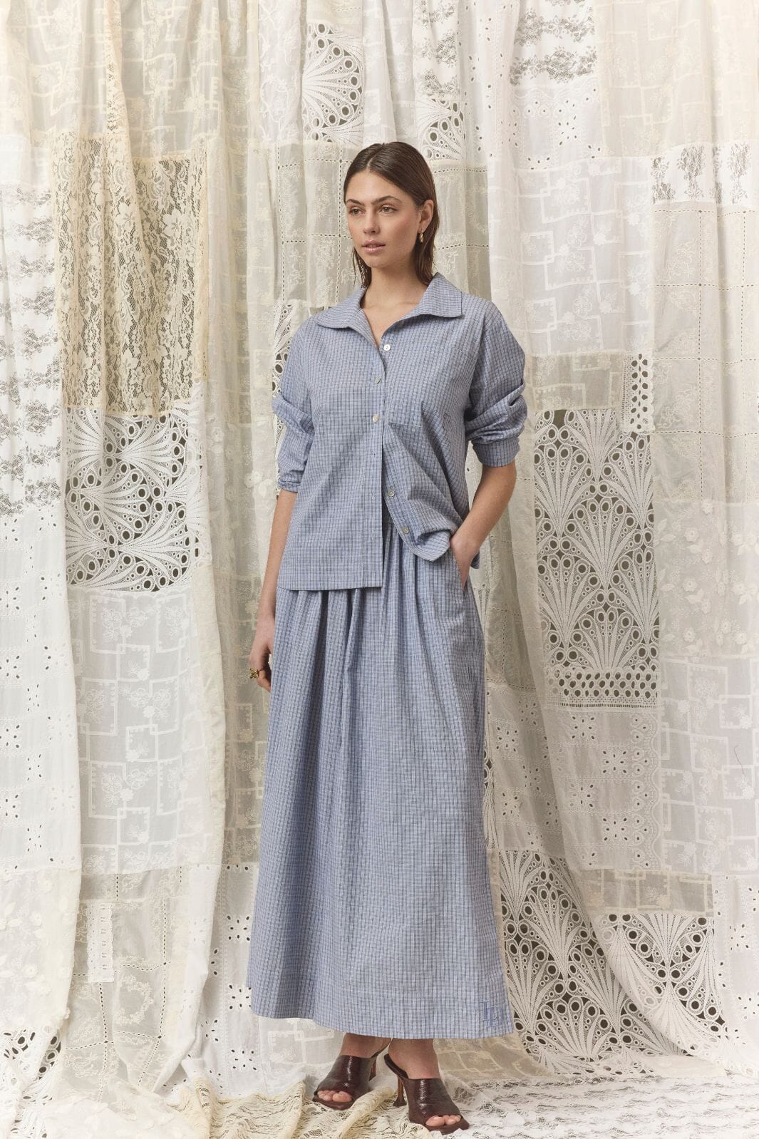 Love & Divine - Love1523 Shirt - Blue Check