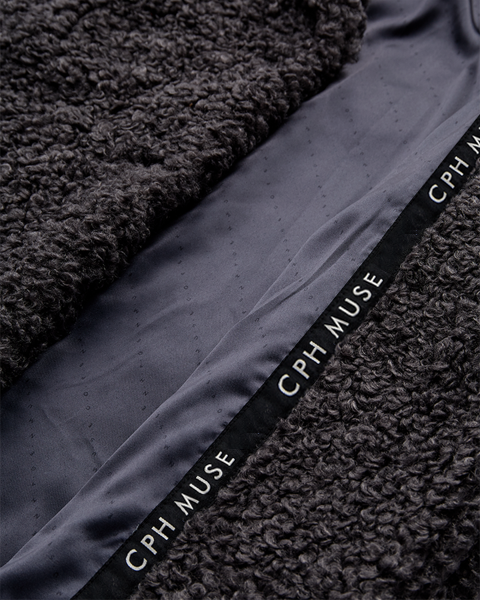 Copenhagen Muse - CMCURLY-COAT - Dark Grey