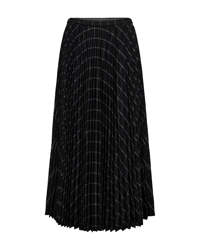 Copenhagen Muse - CMAurora Skirt - Grey pinstripe w. black